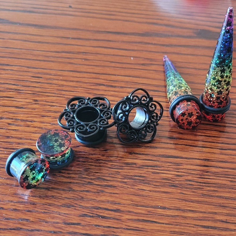 1/2" Plugs, Tunnels and Tapers (all 3 pairs)